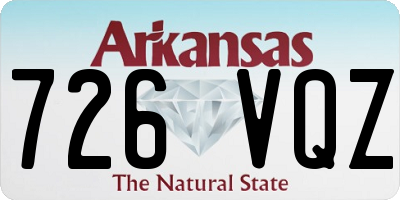 AR license plate 726VQZ