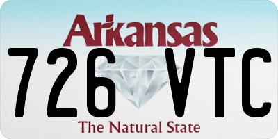 AR license plate 726VTC