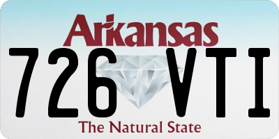 AR license plate 726VTI
