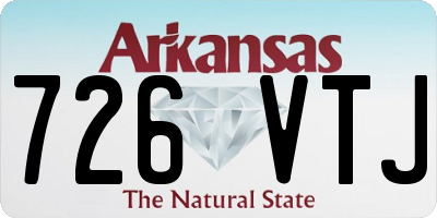 AR license plate 726VTJ