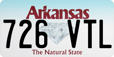 AR license plate 726VTL