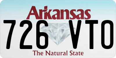 AR license plate 726VTO