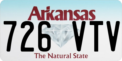 AR license plate 726VTV