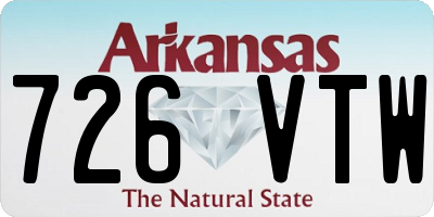 AR license plate 726VTW