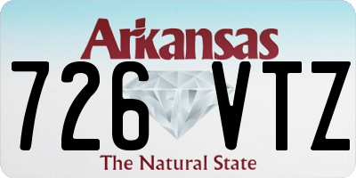 AR license plate 726VTZ