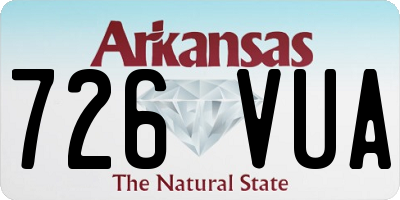 AR license plate 726VUA