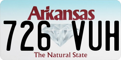 AR license plate 726VUH