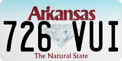 AR license plate 726VUI