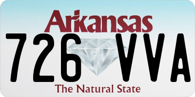 AR license plate 726VVA