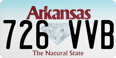 AR license plate 726VVB