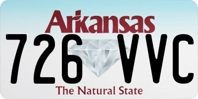 AR license plate 726VVC