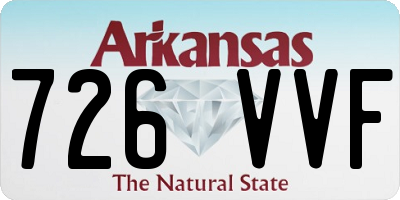 AR license plate 726VVF