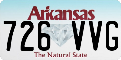 AR license plate 726VVG