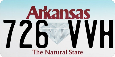 AR license plate 726VVH