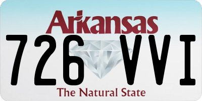 AR license plate 726VVI