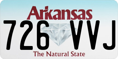 AR license plate 726VVJ