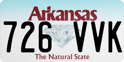 AR license plate 726VVK