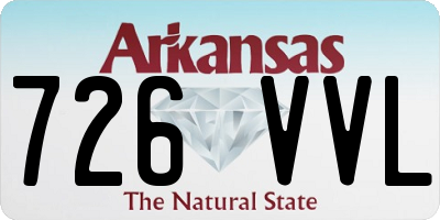 AR license plate 726VVL