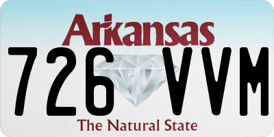 AR license plate 726VVM