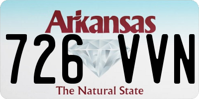AR license plate 726VVN