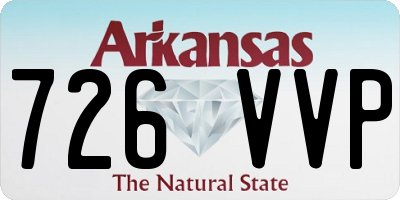 AR license plate 726VVP