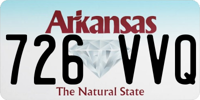 AR license plate 726VVQ