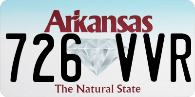 AR license plate 726VVR