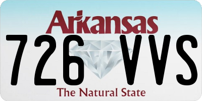 AR license plate 726VVS