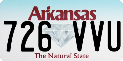 AR license plate 726VVU