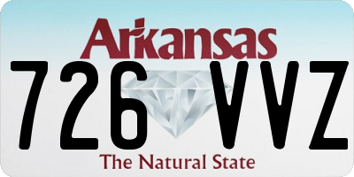 AR license plate 726VVZ