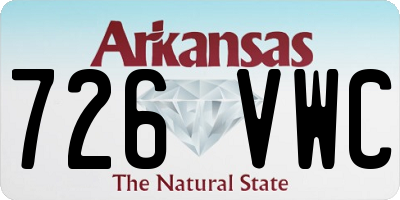 AR license plate 726VWC