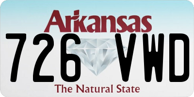 AR license plate 726VWD