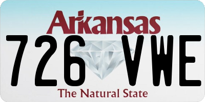 AR license plate 726VWE