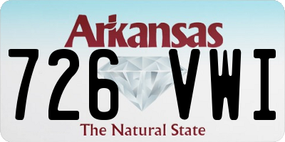 AR license plate 726VWI