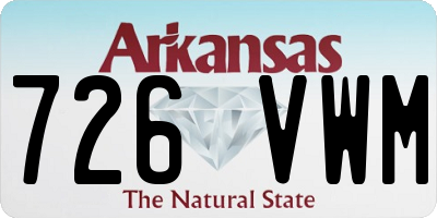AR license plate 726VWM