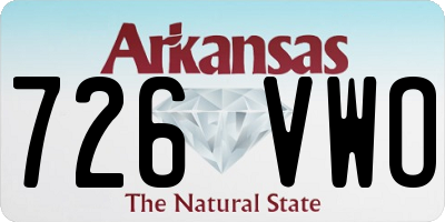 AR license plate 726VWO