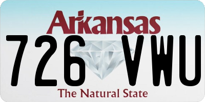 AR license plate 726VWU