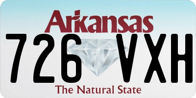 AR license plate 726VXH