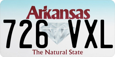 AR license plate 726VXL
