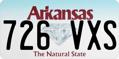 AR license plate 726VXS