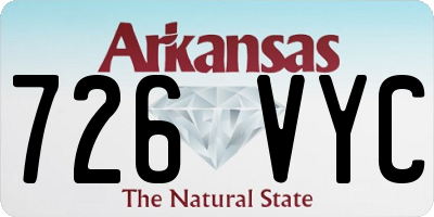 AR license plate 726VYC