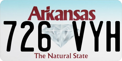 AR license plate 726VYH