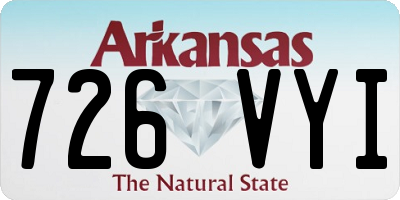 AR license plate 726VYI