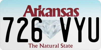 AR license plate 726VYU