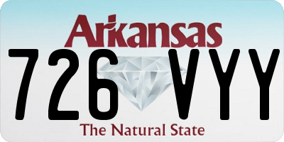 AR license plate 726VYY