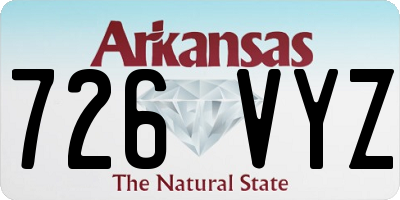 AR license plate 726VYZ