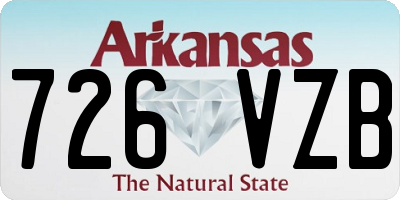 AR license plate 726VZB