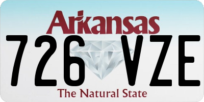 AR license plate 726VZE