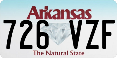 AR license plate 726VZF