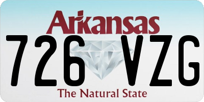 AR license plate 726VZG
